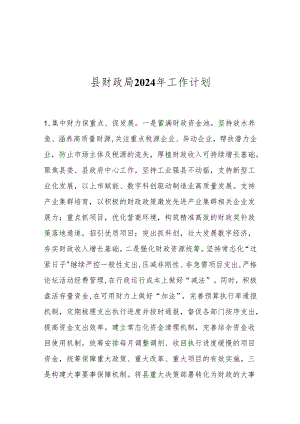 县财政局2024年工作计划.docx