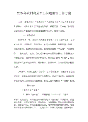 2022年农村房屋突出问题整治工作方案.docx