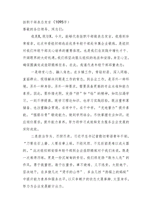 挂职干部表态发言.docx