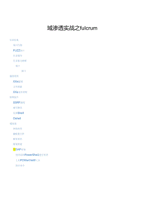 2024fulcrum域渗透实战技术.docx