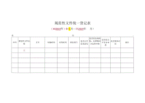 规范性文件统一登记表.docx