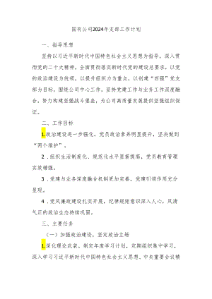国有公司2024年支部工作计划.docx