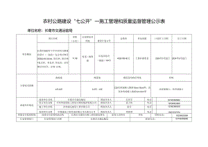 农村公路建设“七公开”—施工管理和质量监督管理（道路现场.docx