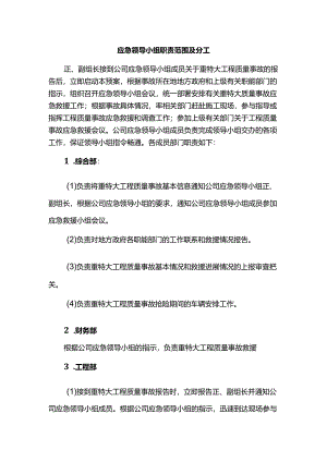 应急领导小组职责范围及分工.docx
