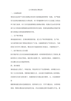 公司事故的后期处理.docx