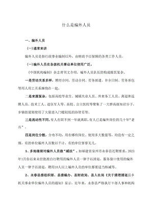 什么是编外人员（2024年）.docx