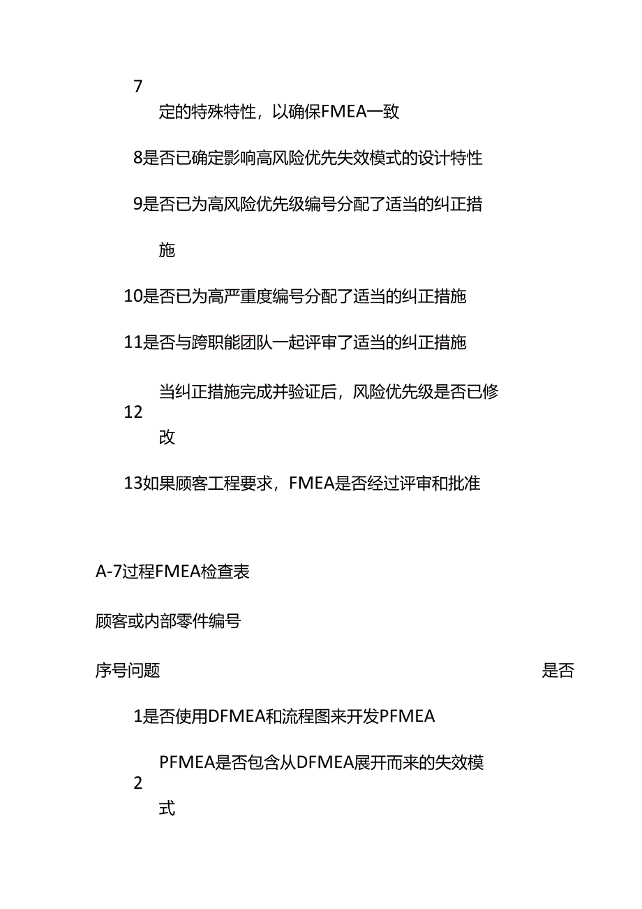 设计FMEA检查表模板.docx_第2页