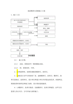 地面鹅卵石园路施工方案.docx