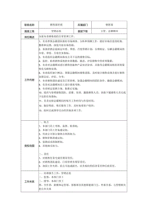 销售部经理岗位职责说明书.docx