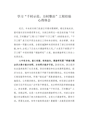 学习“千村示范、万村整治”工程经验心得体会.docx