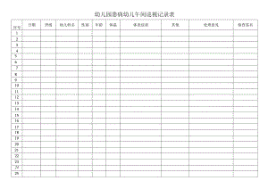 幼儿园患病幼儿午间巡视记录表.docx