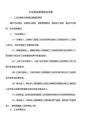 公会资金使用活动方案.docx