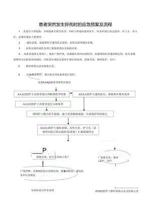 患者突然发生猝死时的应急预案及流程.docx