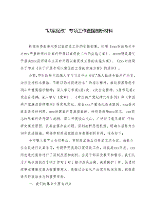 2024年“以案促改”专项工作查摆剖析材料.docx