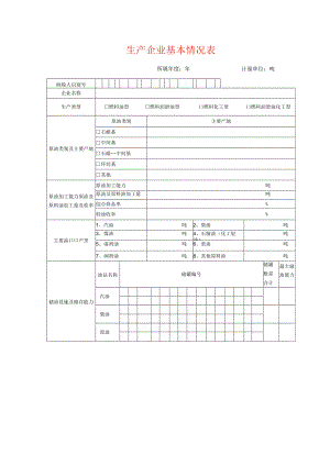 生产企业基本情况表（汽油、柴油消费税纳税人提供）.docx
