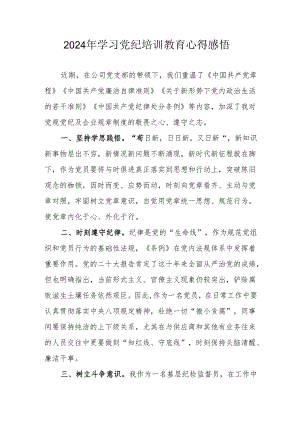 2024年民警《学习党纪教育》心得感悟 合计7份.docx