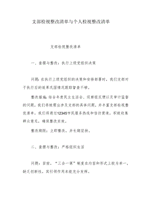 支部检视整改清单与个人检视整改清单.docx
