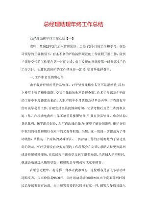 总经理助理年终工作总结.docx