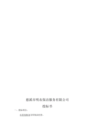 保洁投标方案书模板.docx