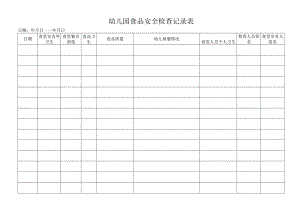 幼儿园食品安全检查记录表.docx