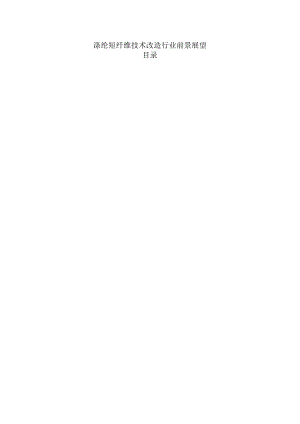 涤纶短纤维技术改造行业前景展望.docx