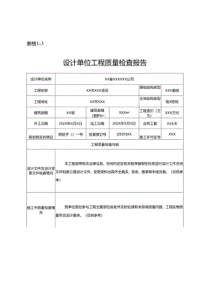 设计单位工程质量检查报告（样本）.docx