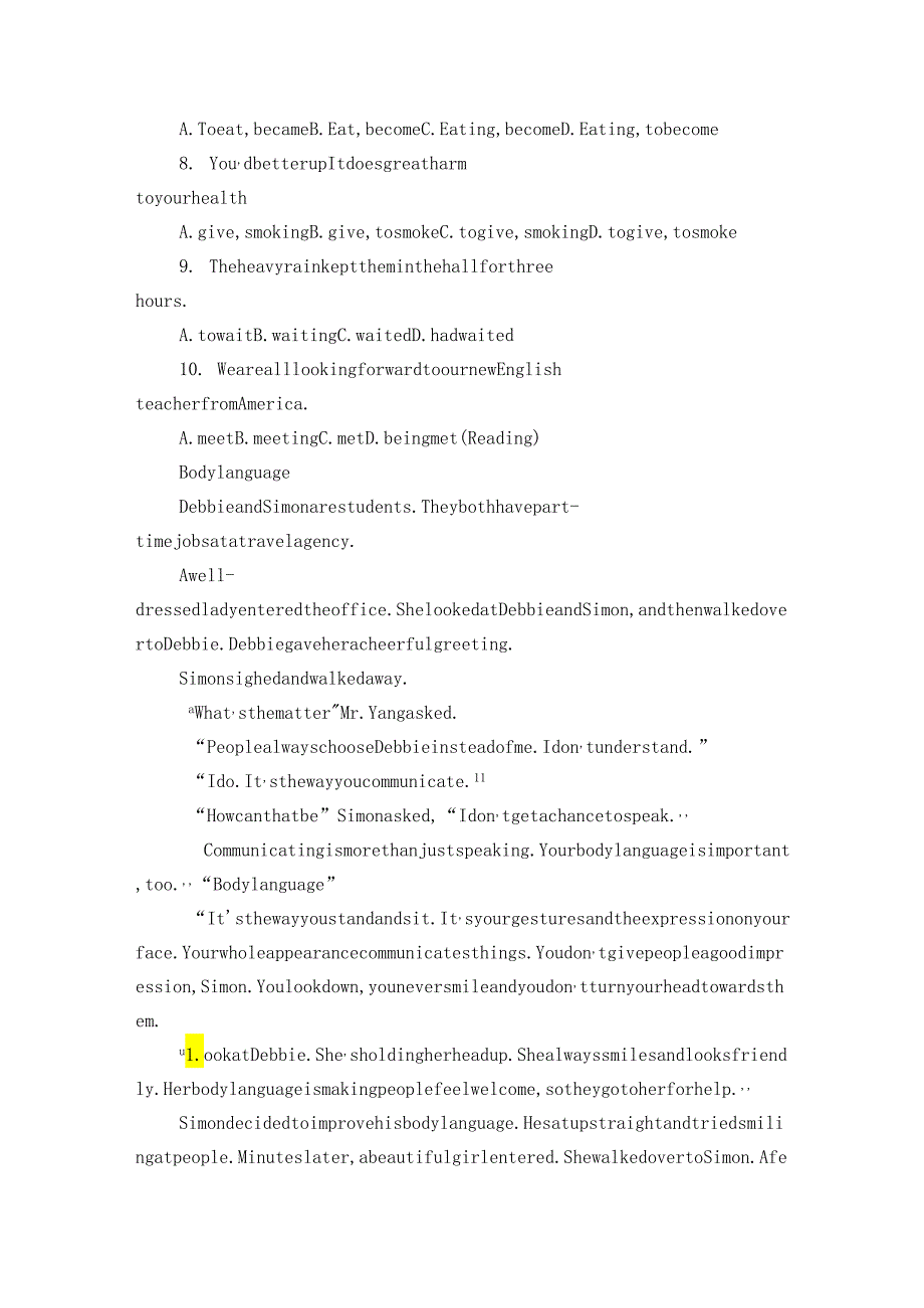 Module 1 Unit 2 Body language讲义（原卷版+教师版）.docx_第3页