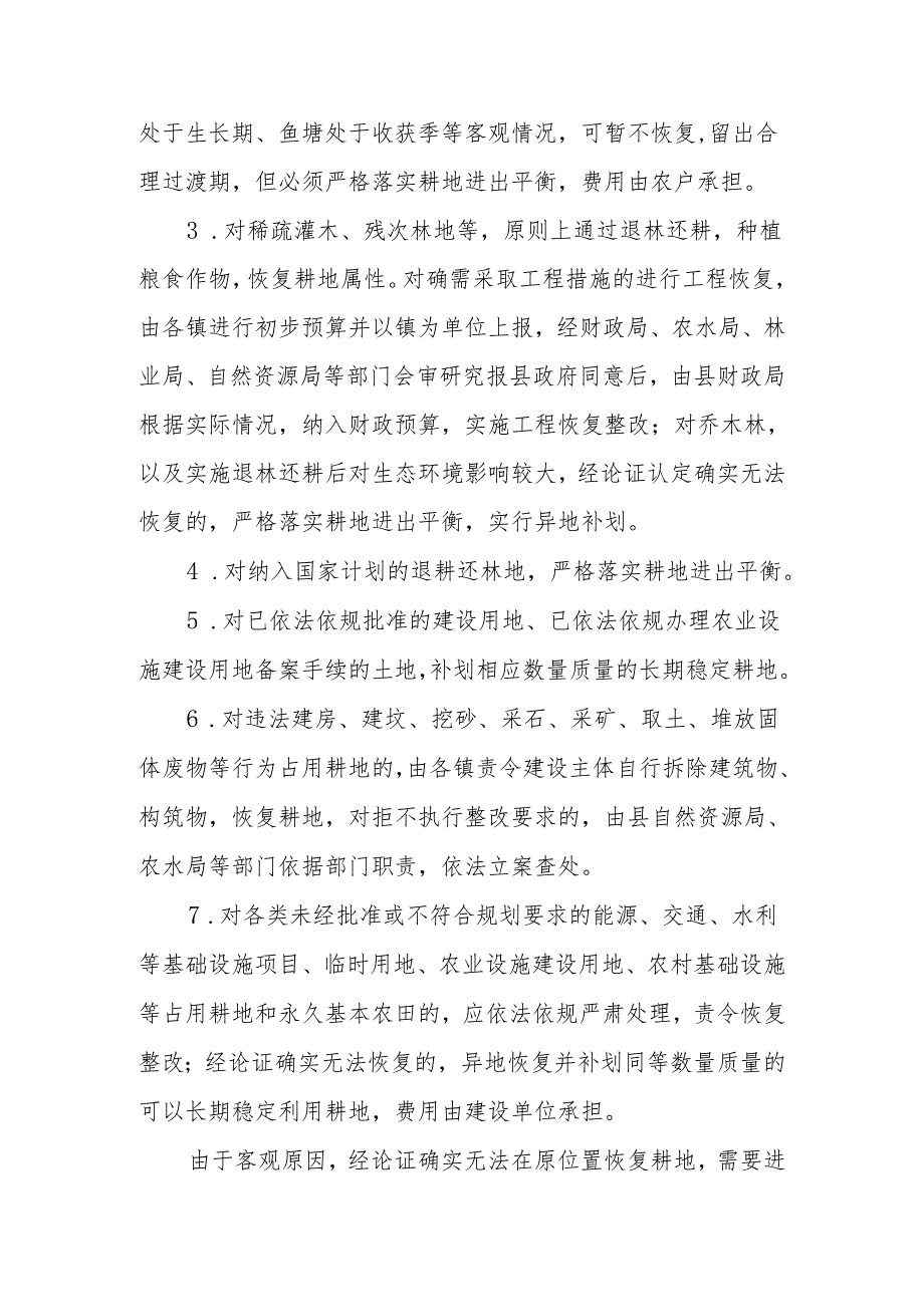 XX县耕地保护目标范围内耕地流出问题专项整改工作方案.docx_第3页