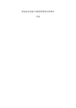 制造业企业建立风险管理体系分析报告.docx