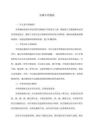 详解中药炮制（2024年）.docx