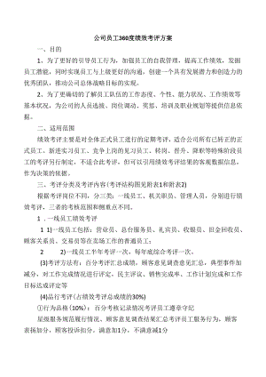 公司员工360度绩效考评方案.docx