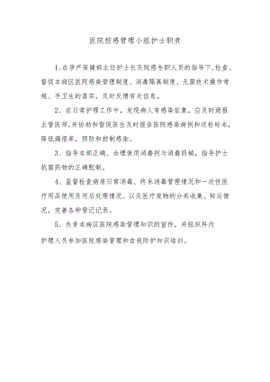 医院控感管理小组护士职责.docx