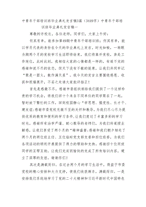 中青年干部培训班毕业典礼发言稿3篇.docx