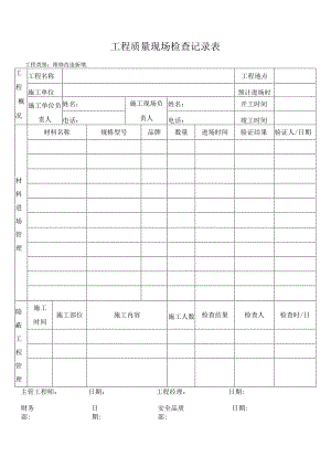 工程质量现场检查记录表.docx