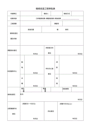 维修改造工程审批表.docx