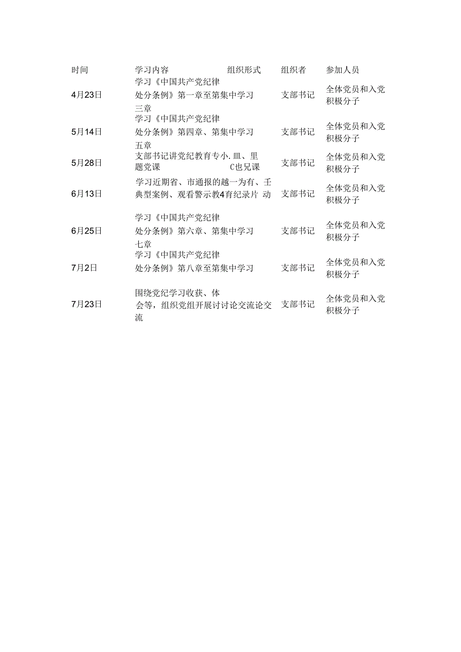 机关党支部党纪学习教育工作方案及计划.docx_第2页
