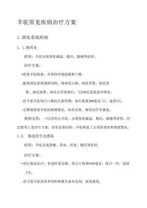 羊驼常见疾病治疗方案.docx
