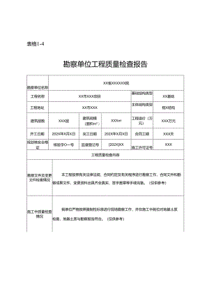 勘察单位工程质量检查报告（样本）.docx