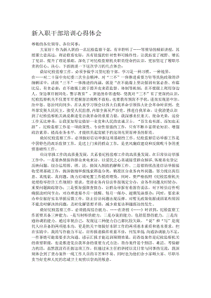 新入职干部培训心得体会.docx