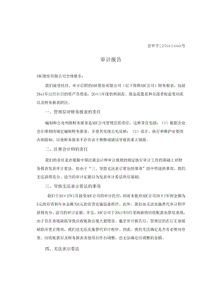 0-4无法表示意见的审计报告.docx