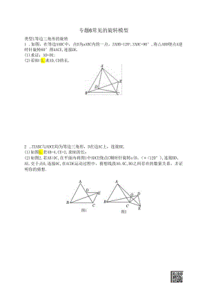 专题6-常见的旋转模型【8年级(下)专题】.docx