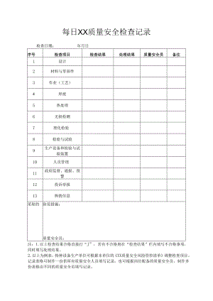 特种设备“日管控、周排查、月调度”表格.docx