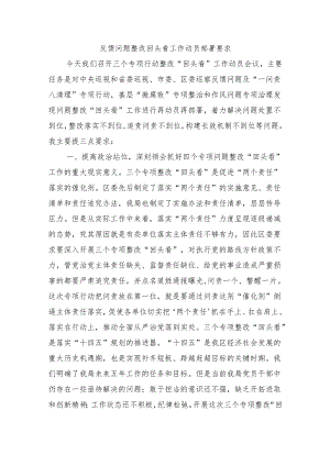 反馈问题整改回头看工作动员部署要求.docx