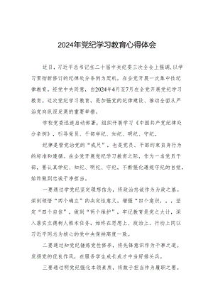 2024年党纪学习教育六大纪律学习体会17篇.docx