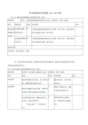 作业现场应急处置(K4)评分表.docx