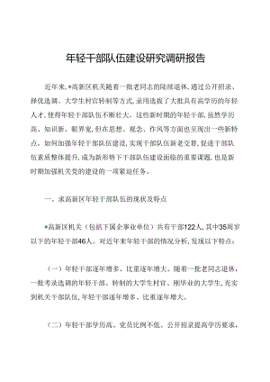 年轻干部队伍建设研究调研报告.docx