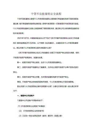 个贷不良批量转让全流程.docx