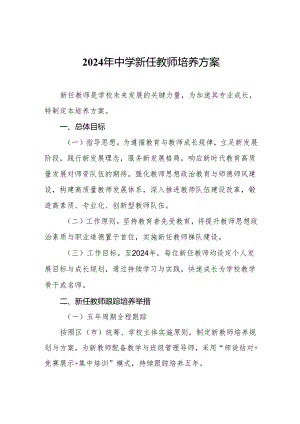 2024年中学新任教师培养方案.docx