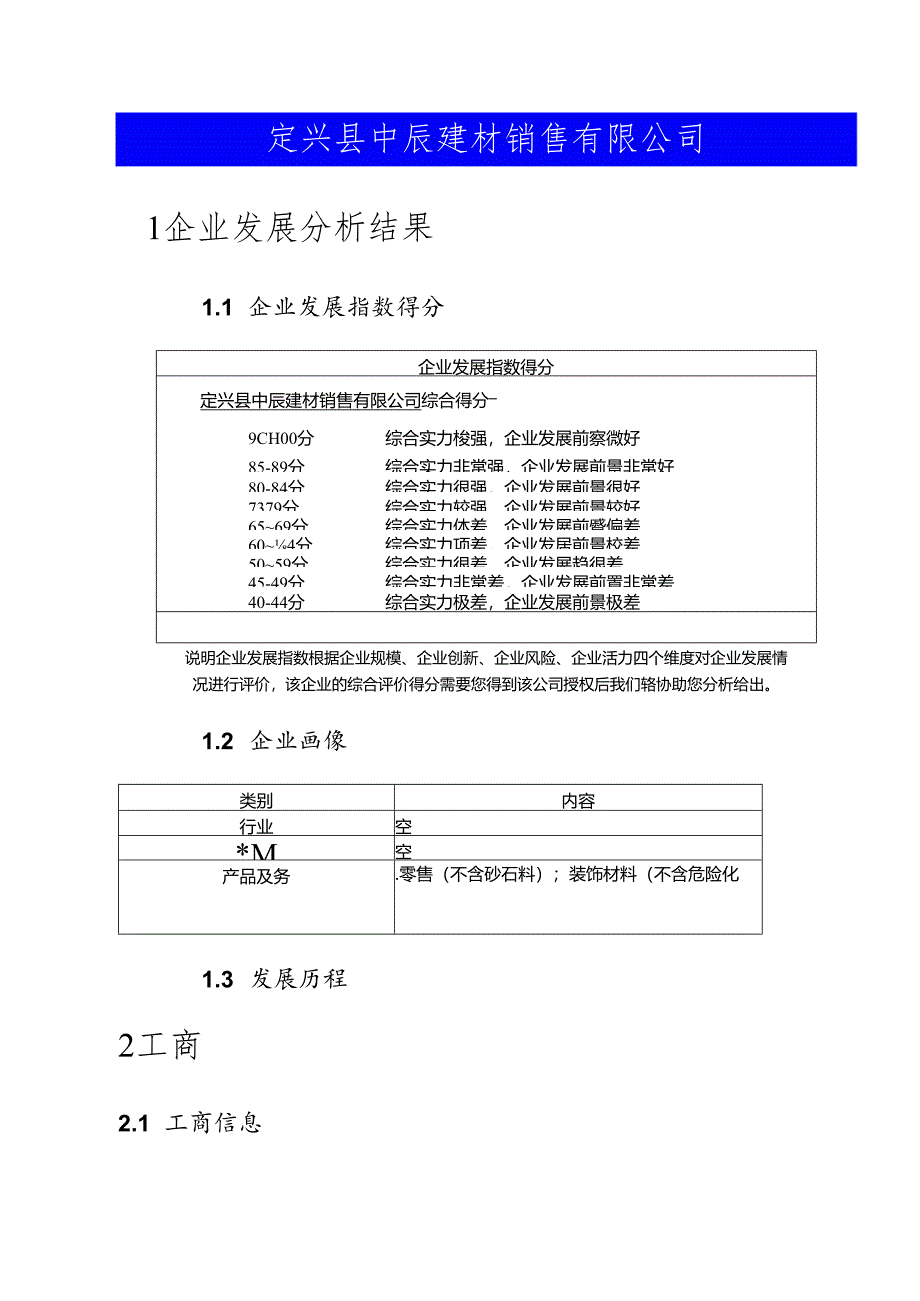 定兴县中辰建材销售有限公司介绍企业发展分析报告模板.docx_第2页