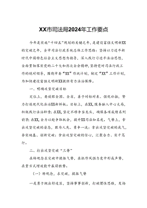 XX市司法局2024年工作要点.docx